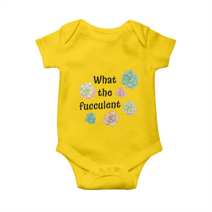 Succulent Lover Gift Baby Onesie What The Fucculent TS12 Daisy Print Your Wear
