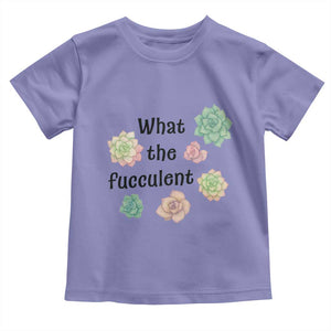 Succulent Lover Gift Toddler T Shirt What The Fucculent TS12 Violet Print Your Wear