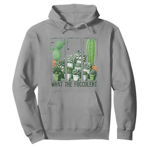 Funny Cactus Plant Lover Hoodie What The Fucculent TS12 Sport Gray Print Your Wear