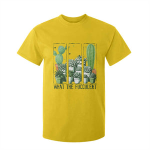 Funny Cactus Plant Lover T Shirt For Kid What The Fucculent TS12 Daisy Print Your Wear