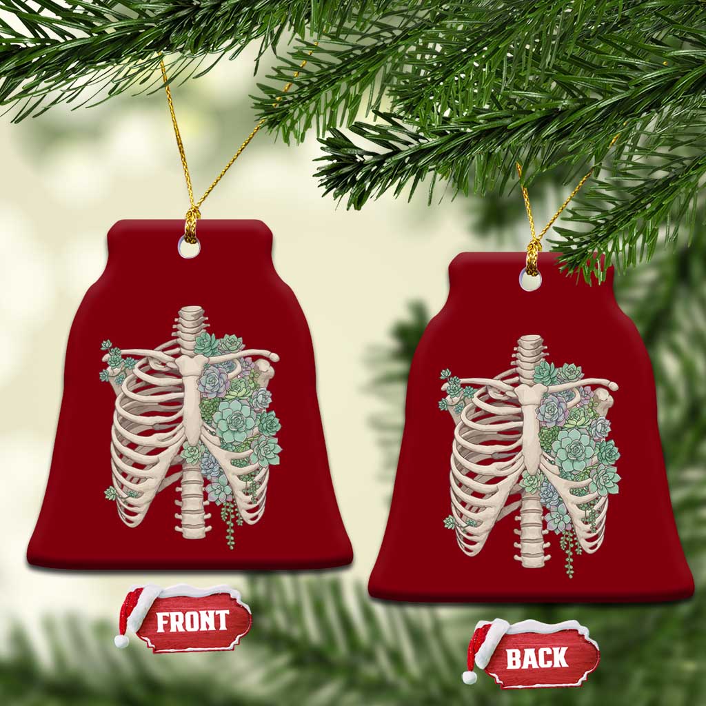 Succulent Body Skeleton Ceramic Ornament Creepy Plant Lover Gift TS12 Print Your Wear