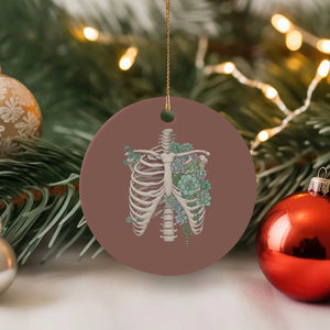 Succulent Body Skeleton Ceramic Ornament Creepy Plant Lover Gift TS12 1pc Mocha Print Your Wear