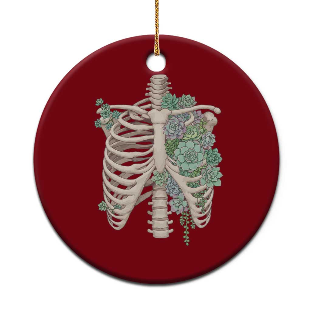 Succulent Body Skeleton Ceramic Ornament Creepy Plant Lover Gift TS12 1pc Red Print Your Wear