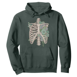 Succulent Body Skeleton Hoodie Creepy Plant Lover Gift TS12 Dark Forest Green Print Your Wear
