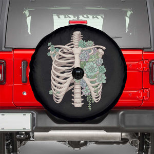 Succulent Body Skeleton Spare Tire Cover Creepy Plant Lover Gift TS12 Black Print Your Wear