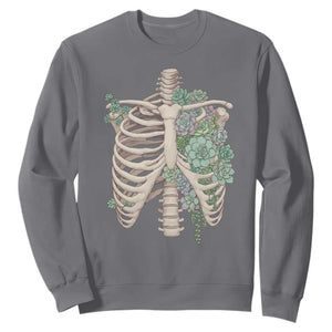 Succulent Body Skeleton Sweatshirt Creepy Plant Lover Gift TS12 Charcoal Print Your Wear