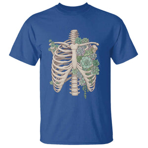 Succulent Body Skeleton T Shirt Creepy Plant Lover Gift TS12 Royal Blue Print Your Wear