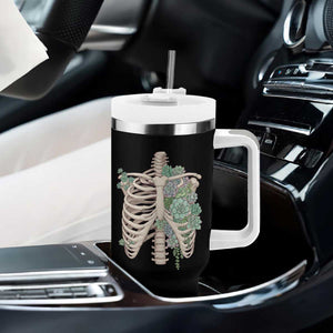 Succulent Body Skeleton Tumbler With Handle Creepy Plant Lover Gift TS12 Print Your Wear