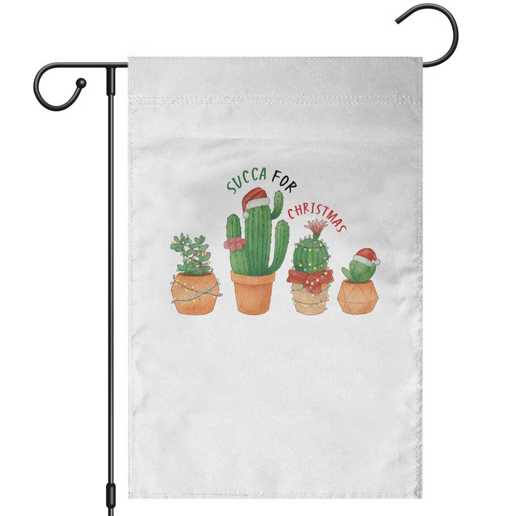 Funny Succulent Plant Lover Gift Garden Flag Succa For Christmas TS12 White Print Your Wear