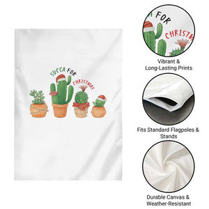 Funny Succulent Plant Lover Gift Garden Flag Succa For Christmas TS12 Print Your Wear