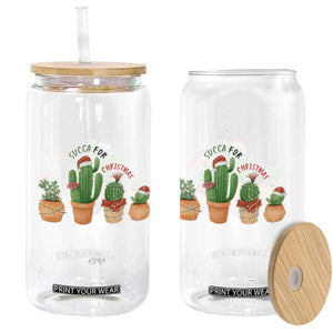 Funny Succulent Plant Lover Gift Glass Can Succa For Christmas TS12 Print Your Wear
