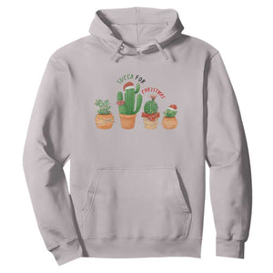 Funny Succulent Plant Lover Gift Hoodie Succa For Christmas TS12 Ice Gray Print Your Wear