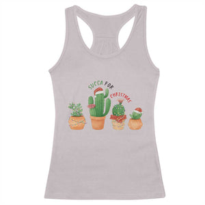 Funny Succulent Plant Lover Gift Racerback Tank Top Succa For Christmas TS12 Ice Gray Print Your Wear