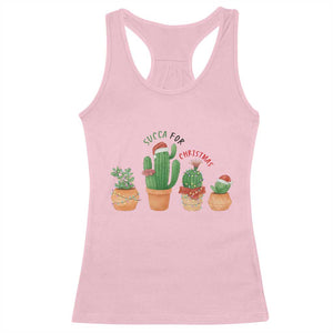 Funny Succulent Plant Lover Gift Racerback Tank Top Succa For Christmas TS12 Light Pink Print Your Wear