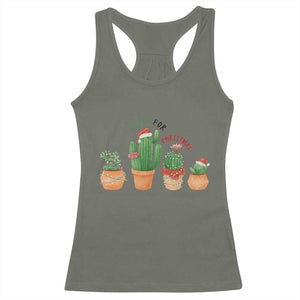 Funny Succulent Plant Lover Gift Racerback Tank Top Succa For Christmas TS12 Military Green Print Your Wear
