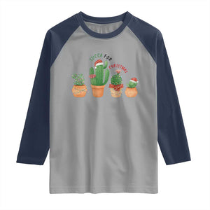 Funny Succulent Plant Lover Gift Raglan Shirt Succa For Christmas TS12 Sport Gray Navy Print Your Wear