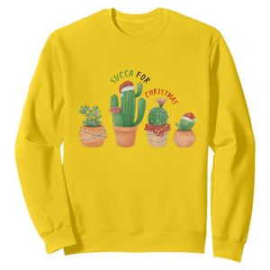 Funny Succulent Plant Lover Gift Sweatshirt Succa For Christmas TS12 Daisy Print Your Wear