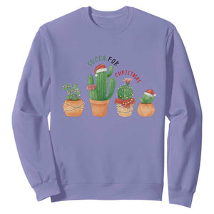 Funny Succulent Plant Lover Gift Sweatshirt Succa For Christmas TS12 Violet Print Your Wear
