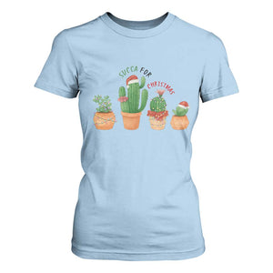 Funny Succulent Plant Lover Gift T Shirt For Women Succa For Christmas TS12 Light Blue Print Your Wear