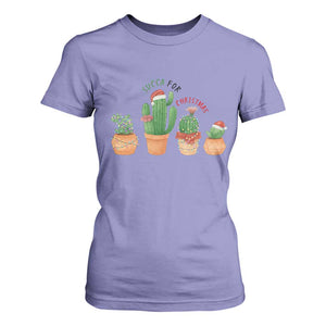 Funny Succulent Plant Lover Gift T Shirt For Women Succa For Christmas TS12 Violet Print Your Wear