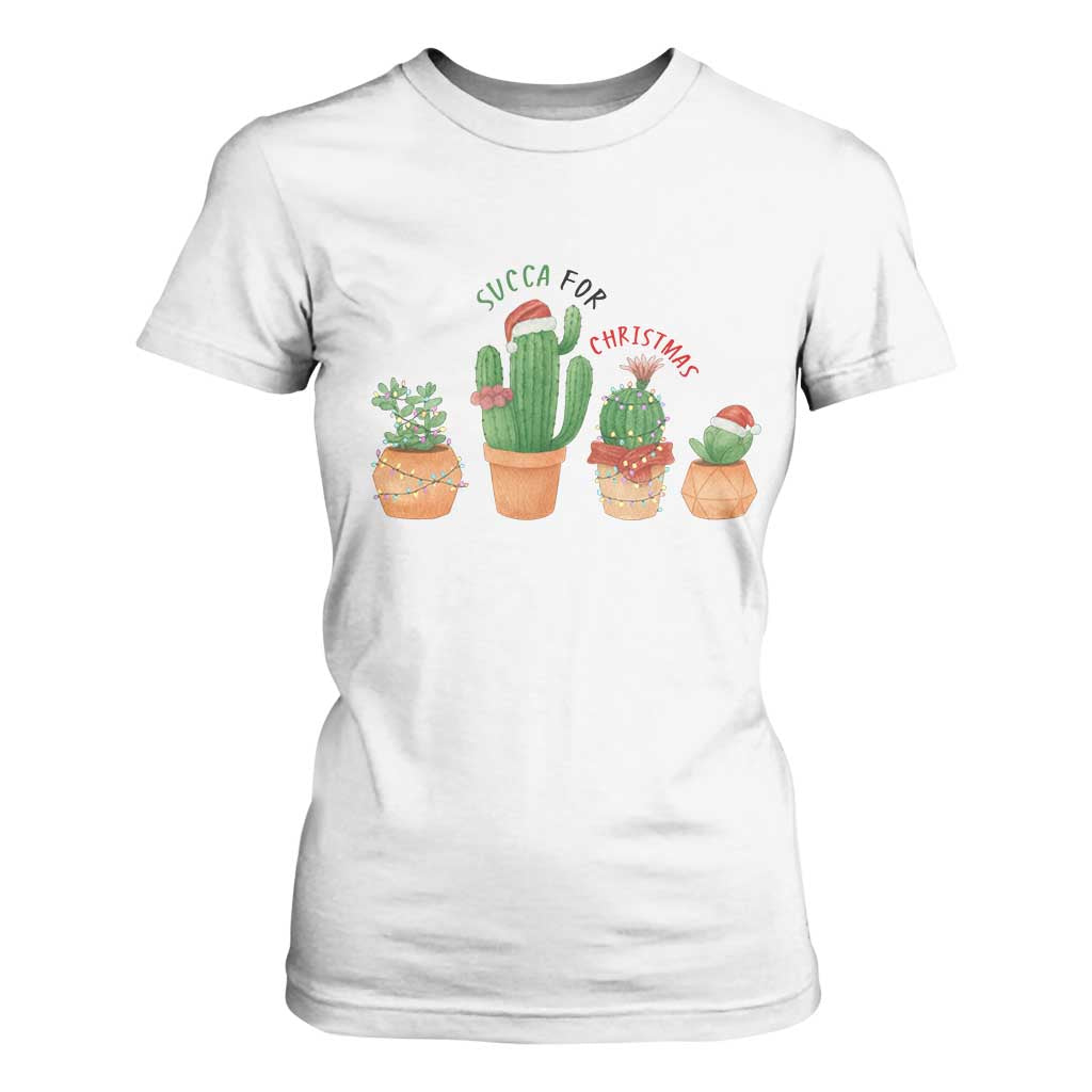 Funny Succulent Plant Lover Gift T Shirt For Women Succa For Christmas TS12 White Print Your Wear