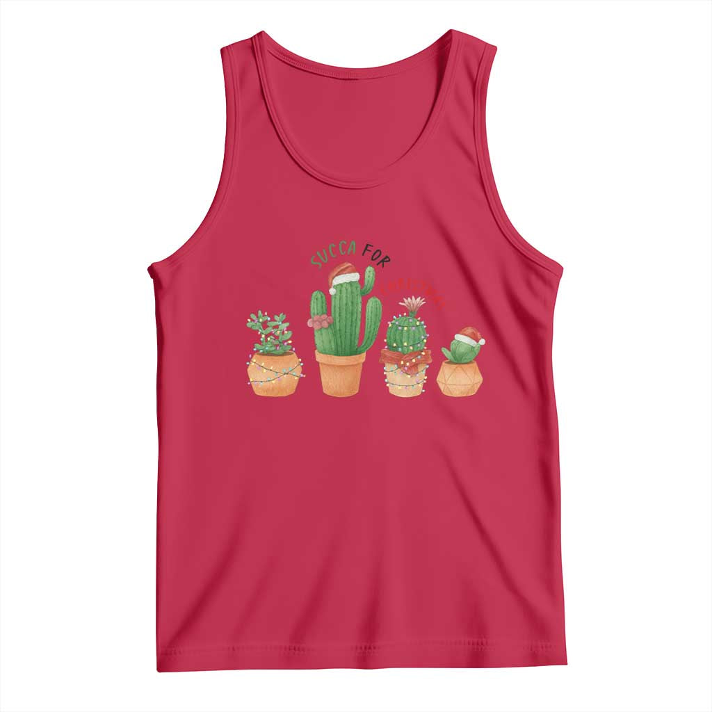 Funny Succulent Plant Lover Gift Tank Top Succa For Christmas TS12 Red Print Your Wear