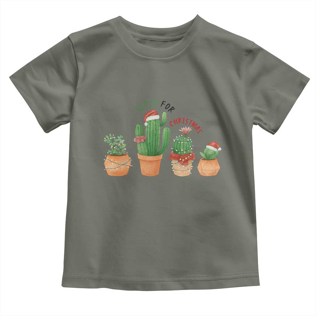 Funny Succulent Plant Lover Gift Toddler T Shirt Succa For Christmas TS12 Military Green Print Your Wear