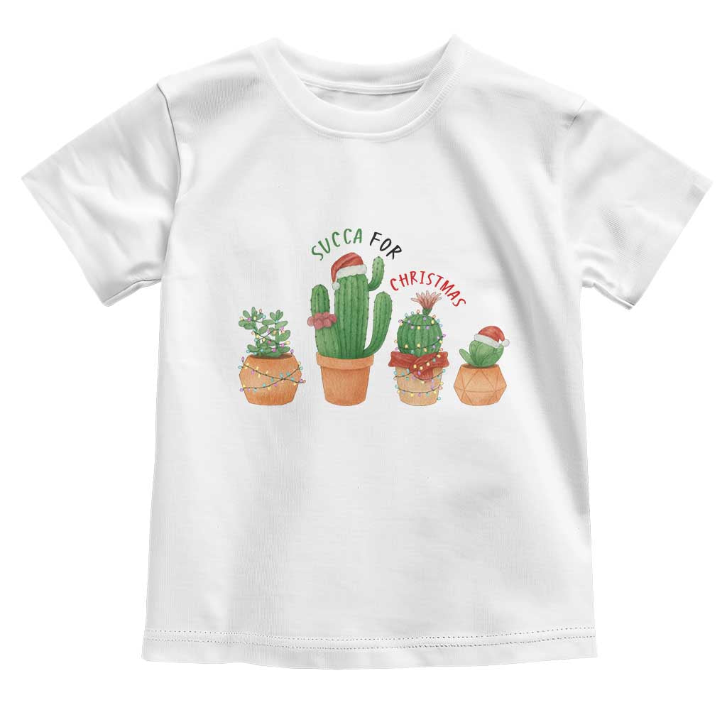 Funny Succulent Plant Lover Gift Toddler T Shirt Succa For Christmas TS12 White Print Your Wear