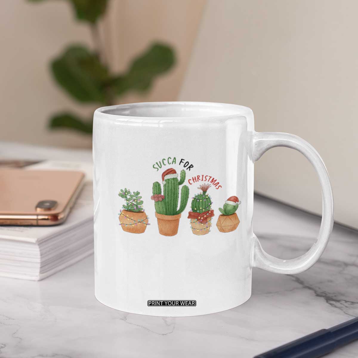 Funny Succulent Plant Lover Gift Coffee Mug Succa For Christmas TS12 Print Your Wear