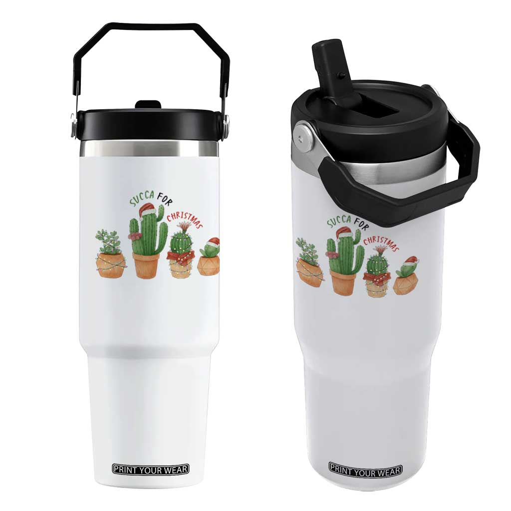 Funny Succulent Plant Lover Gift Flip Straw Tumbler Succa For Christmas TS12 One Size: 30 oz White Print Your Wear