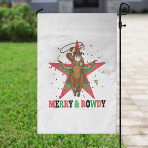 Merry And Rowdy Kwanzaa Santa Cowboy Christmas Gift Garden Flag TS12 Print Your Wear