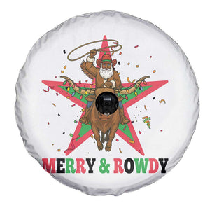 Merry And Rowdy Kwanzaa Santa Cowboy Christmas Gift Spare Tire Cover TS12 Print Your Wear