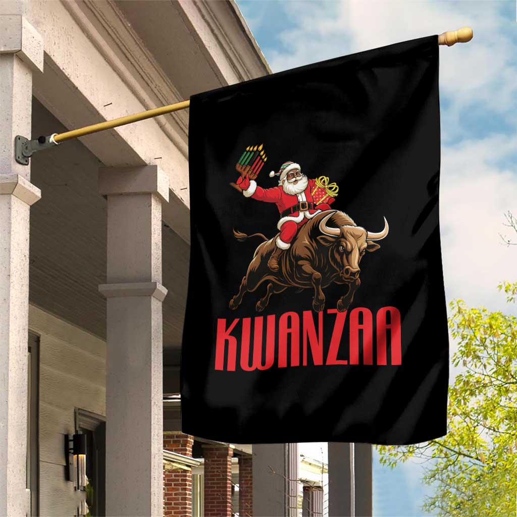 Happy Kwanzaa Garden Flag Rodeo Black Santa African American Holiday Gift TS12 Print Your Wear