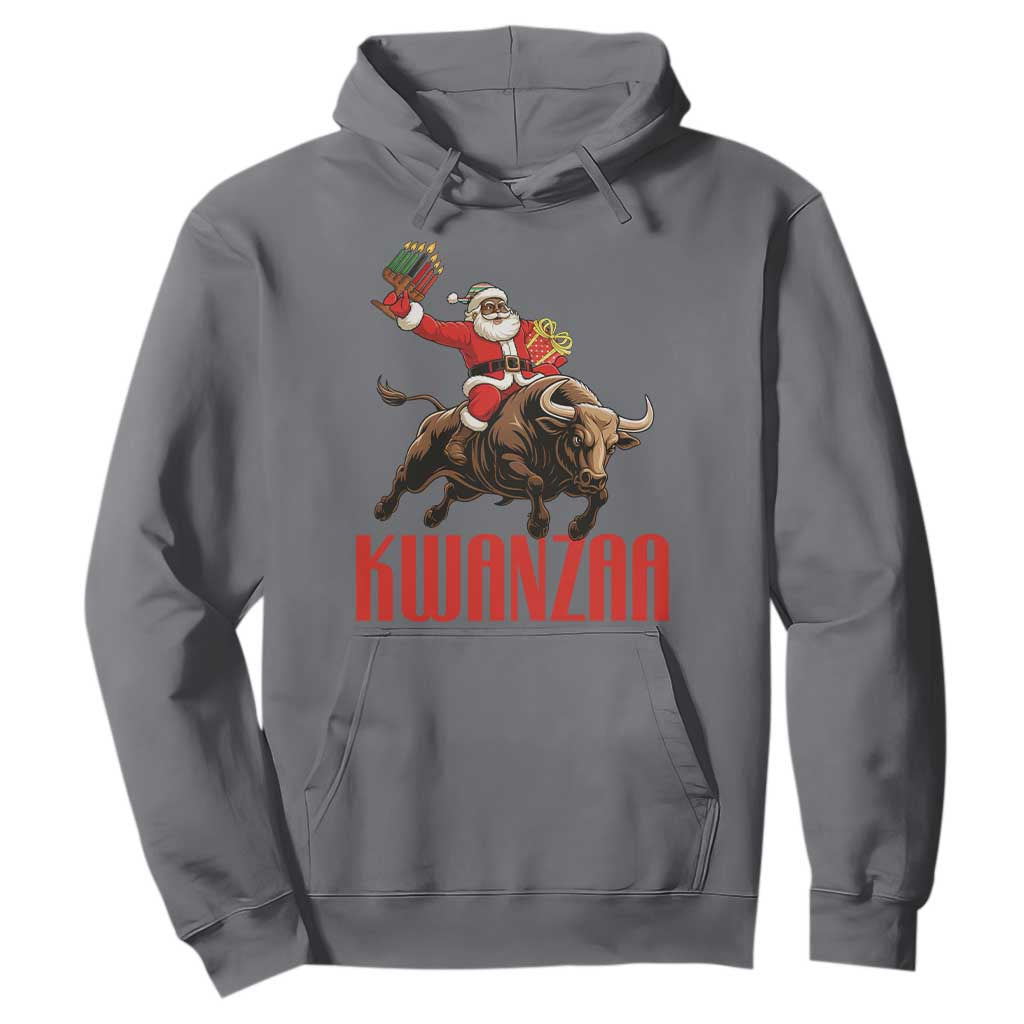 Happy Kwanzaa Hoodie Rodeo Black Santa African American Holiday Gift TS12 Charcoal Print Your Wear