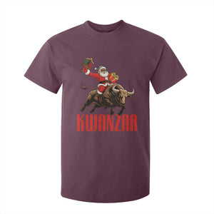 Happy Kwanzaa T Shirt For Kid Rodeo Black Santa African American Holiday Gift TS12 Maroon Print Your Wear