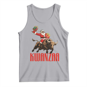 Happy Kwanzaa Tank Top Rodeo Black Santa African American Holiday Gift TS12 Athletic Heather Print Your Wear