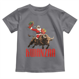 Happy Kwanzaa Toddler T Shirt Rodeo Black Santa African American Holiday Gift TS12 Charcoal Print Your Wear