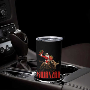 Happy Kwanzaa Tumbler Cup Rodeo Black Santa African American Holiday Gift TS12 Print Your Wear