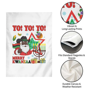 Merry Kwanzaa Black Santa Cowboy Garden Flag African Heritage Celebration Gift TS12 Print Your Wear