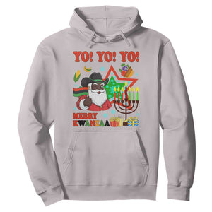 Merry Kwanzaa Black Santa Cowboy Hoodie African Heritage Celebration Gift TS12 Ice Gray Print Your Wear