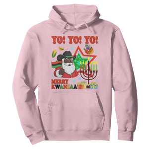 Merry Kwanzaa Black Santa Cowboy Hoodie African Heritage Celebration Gift TS12 Light Pink Print Your Wear
