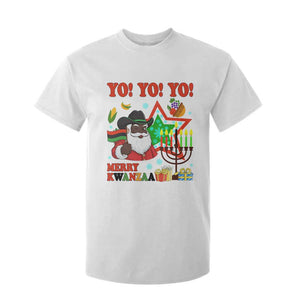 Merry Kwanzaa Black Santa Cowboy T Shirt For Kid African Heritage Celebration Gift TS12 White Print Your Wear
