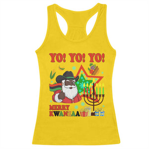 Merry Kwanzaa Black Santa Cowboy Racerback Tank Top African Heritage Celebration Gift TS12 Daisy Print Your Wear