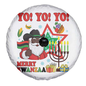 Merry Kwanzaa Black Santa Cowboy Spare Tire Cover African Heritage Celebration Gift TS12 Print Your Wear