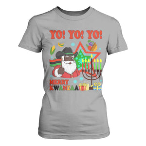 Merry Kwanzaa Black Santa Cowboy T Shirt For Women African Heritage Celebration Gift TS12 Sport Gray Print Your Wear