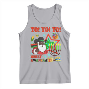 Merry Kwanzaa Black Santa Cowboy Tank Top African Heritage Celebration Gift TS12 Athletic Heather Print Your Wear