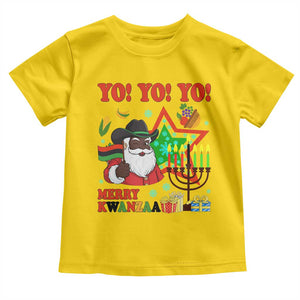 Merry Kwanzaa Black Santa Cowboy Toddler T Shirt African Heritage Celebration Gift TS12 Daisy Print Your Wear