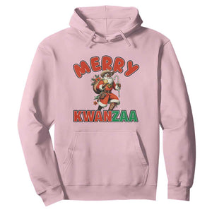 Merry Kwanzaa Cowboy Black Santa Hoodie African American Christmas Gift TS12 Light Pink Print Your Wear