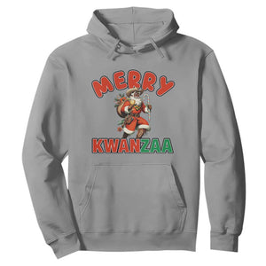 Merry Kwanzaa Cowboy Black Santa Hoodie African American Christmas Gift TS12 Sport Gray Print Your Wear