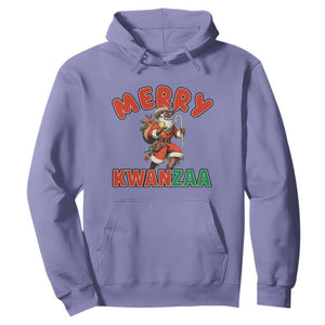 Merry Kwanzaa Cowboy Black Santa Hoodie African American Christmas Gift TS12 Violet Print Your Wear